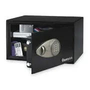 Steel Safe Digital Lock Laptop Storage Security Box 0.98 cu ft Black 24 lb