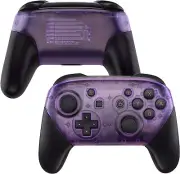 Clear Purple Nintendo PRO Switch Custom Controller Unique Design