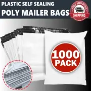 1000pcs Poly Mailer Plastic Satchel Mailing Bag Parcel Courier Self Sealing Bulk