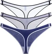 [Moonight] Ladies Low-Waist Cotton Lingerie Sexy G-String Lace Sport Briefs Panties Thongs