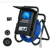 7" 17MM Pipe Sewer Drain Inspection Camera 1080P DVR 16G Meter Counter+Keyboard