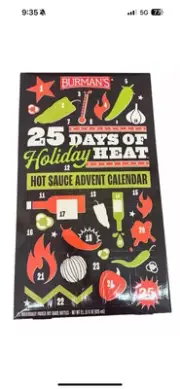 2024 Aldi 25 Days of Holiday Heat Hot Sauce Advent Calendar Burman's NEW