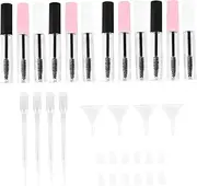 Beavorty 32pcs Mascara Empty Tube Clear Mascara Tube Mascara Wand Tube Refillable Mascara Wands Portable Mascara Bottle Empty Eyelash Tube Empty Mascara Container Makeup Plastic Self Made