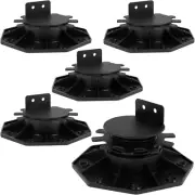 5Pcs Deck Support Pedestals, Height Adjustable Deck Foundation Base Joist Suppor