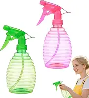 Plant Spray Bottle Set – 500ml Fine Mist Refillable Containers, Hand Pressure Pot, Leak-Proof Watering For Bonsai, Garden, Patio, Home & Outdoor Cleaning (2-Pack)