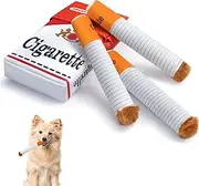 YGJT Dog Toys Funny Giggle Squeak Toys, Dog Toys for Boredom, Dog Cigarette Shape Toys Plush Interactive Toys for Small Large Dogs, Dog Birthday Gifts, Dog Accessoris