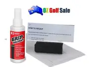 Hireko Professional Golf Club Re-Grip Kit -Tape, Solvent, Clamp, Instruction