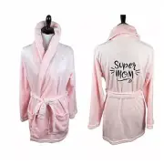 Cynthia Rowley Super Mom Robe Pink Medium