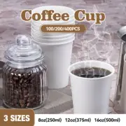 Bulk Disposable Coffee Cups 8oz 12oz 16oz - Single Wall Takeaway Paper Cups AU