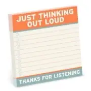 Knock Knock Thinking Out Loud Sticky Notes 4 x 4-inches by Knock Knock 97816834