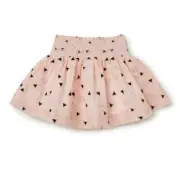 BNWT! SEED HERITAGE Girls Designer Skirt pink rose gold accents Sz 8 RRP $69.95