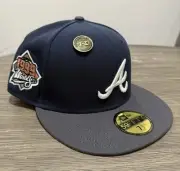 Size 7 1/2 - Hat Club LA Exclusive New Era Atlanta Braves 1999 WS Patch