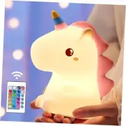 Unicorn Night Light for Kids Night Light,【Remote&16 Colors】Toddler Night
