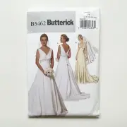 Butterick 5462 Fitted Lined Empire Waist Wedding Dress Pattern Sz 16-22 UNCUT FF