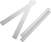 4pcs Memo Board Strips Decorative Iron Tape Strips for Photos Notes Reminders Versatile Bulletin Bar Boards with Adhesive Backing for Home Office Display