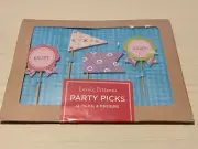 NWT Galison New York Party Picks, 12 Picks, 4 Designs in Lovely Patterns