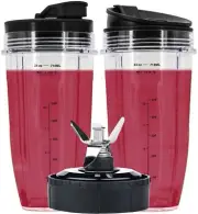 24oz Cups Compatible with Nutri Ninja Auto IQ Series Blender, Pro Replacement...
