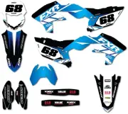 Full Custom Graphic Kit OUTLAW STYLE Yamaha WRF 450 - 2024 - 2025 decal stickers
