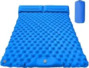 Sleeping Pad for Camping - Inflatable Sleeping Mat with Pillow | Portable Hiking Gear for Car Tent Backpacking Trekking Outdoor Adventures