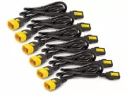 APC Power Cord Kit - AP8706S-WW - Power Cords 6 pieces, Locking, C13 to C14, 1.