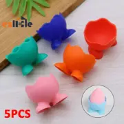 5X Kitchen Serving Cups Holders Set Egg Cup Silicone Breakfast Boiled Egg
