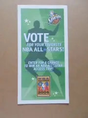 2004 OFFICIAL SPRITE NBA ALL STAR BALLOT
