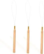 OFFIGAM 3Pcs Manual Beading Tool Portable Bead Threader for DIY Crafting and Embroidery Projects Durable Needles for Easy Bead Stringing