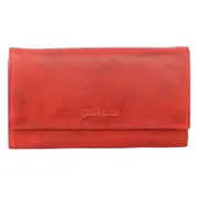 Pierre Cardin Rustic Leather Ladies Wallet 19x3.5x11cm - Red