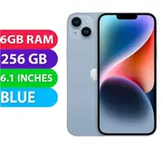 Apple iPhone 14 (256GB, Blue) Australian Stock - Used (Excellent)