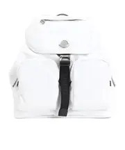 Moncler Logo Patch Pocket Detailed Backpack One size white