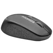Promate TRACKER.BLK Ergonomic Wireless Mouse - Black 800/1200/1600 DPI - 10m Working Range - Included Nano Receiver - Easy Plug & Play Installation - Compatible with Windows & Mac [TRACKER.BLK]