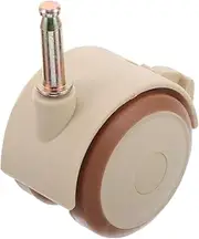 GARVALON Crib Casters Caster Wheels Mini Casters Small Casters Replacement Wheels for Drive Bedside Table Wheel Base Small Furniture Wheels Heavy Duty Cart Wheels The Wheel Rubber Beige