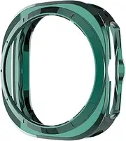 TOPBD TPU Case for Samsung Galaxy Watch 7 Ultra 47mm Soft Frame Protector Anti-Scratch Bumper Cover Protector for Galaxy Watch Ultra(Green)