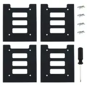 4pcs SSD Bracket 2.5 to 3.5 Adapter SSD HDD Hard Disk Drive Bays Holder Metal...