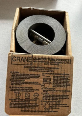 NEW OPEN BOX, CRANE DUO-CHEK II, 2" CHECK VALVE, MAX TEMP 250, CWP-PSI 500