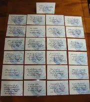 25 Original WATERCOLOR WEDDING TABLE SCRIPTURE CARDS Centerpiece Decor Gift Art