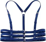 [xperry] Women Rave Body Chest Harness Waist Belt Caged Bra Festival Dance Club Party