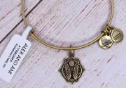 NEW NWT Alex and Ani Godspeed II Gold Bracelet