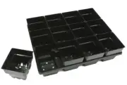 100mm Square Punnet / Plant Pots & Seed Tray x 3 sets - Propagation & Seedling