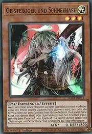 RA04-DE015 - Ghost Ghost and Snow Rabbit - Super Rare - German - 1st Edition - Quarter Century Stampede - with MZTCG Shipping Protection Yugioh