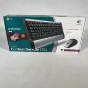 Logitech CORDLESS DESKTOP S510 Keyboard Ultra Flat & Mouse Combo Brand New NIB