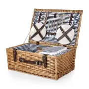 PICNIC TIME Belmont Picnic Basket for 4 - Wicker Picnic Baskets - 4 Person Pi...