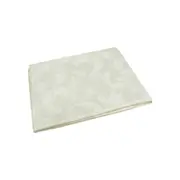 Damask Jacquard Polyester Tablecloth 180cm Round Small Leaf Cream
