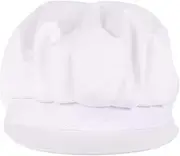 [Healeved] Breathable Chef Hat for Cooking Restaurant Work Comfortable Dust Hat for All Hairstyles Lightweight Washable Reusable Unisex Ages White
