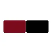 2Pcs Double Sided Desk Mousepad For Office Home School Black + Red_Size: 30X25