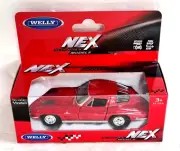 1963 CHEVROLET CORVETTE - Welly NEX Diecast Replica Pull Back Model Car 1:38