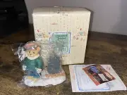 Cherished Teddies James Figurine "Going My Way For The Holidays" 1997 New in Box