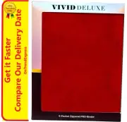 ULTRA PRO BINDER Vivid Deluxe 9 Pocket Zippered PRO-Binder DELUXE RED