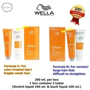WELLA CREATINE straight straightening cream choose 2 formulas C or N 1set:2tubes