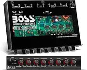 BOSS Audio EQ1208 4 Band Pre-Amp Half-DIN Car Equalizer, Subfoofer Output, Dual Color Illumination